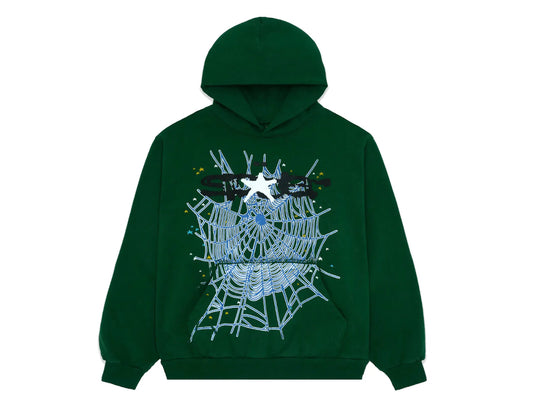 SP5DER "HUNTER GREEN" HOODIE